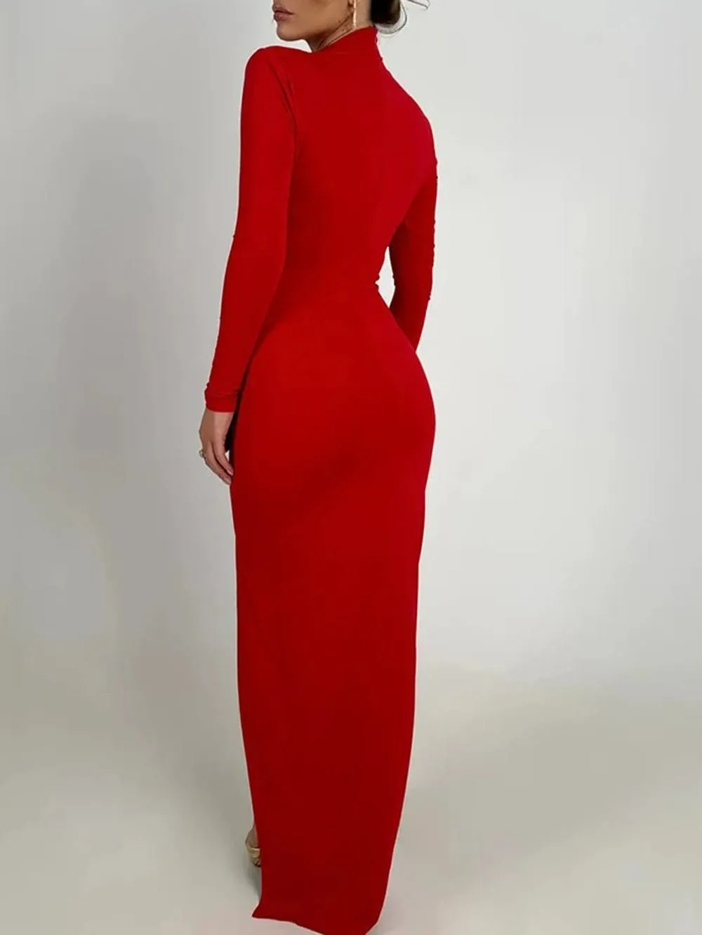 Arya Bodycon Hollow Out Maxi Dress