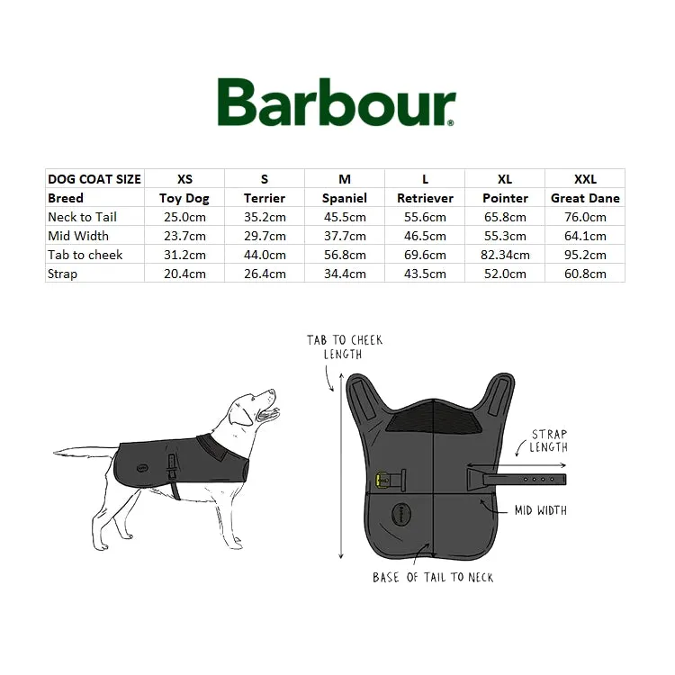 Barbour Baffle Quilt Dog Coat - Navy