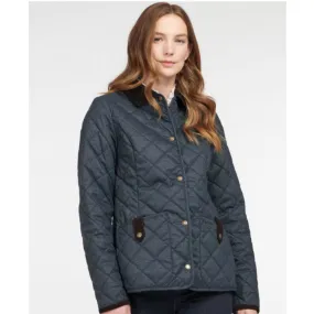 Barbour Ladies Snowhill Quilt Jacket - Navy-Natural