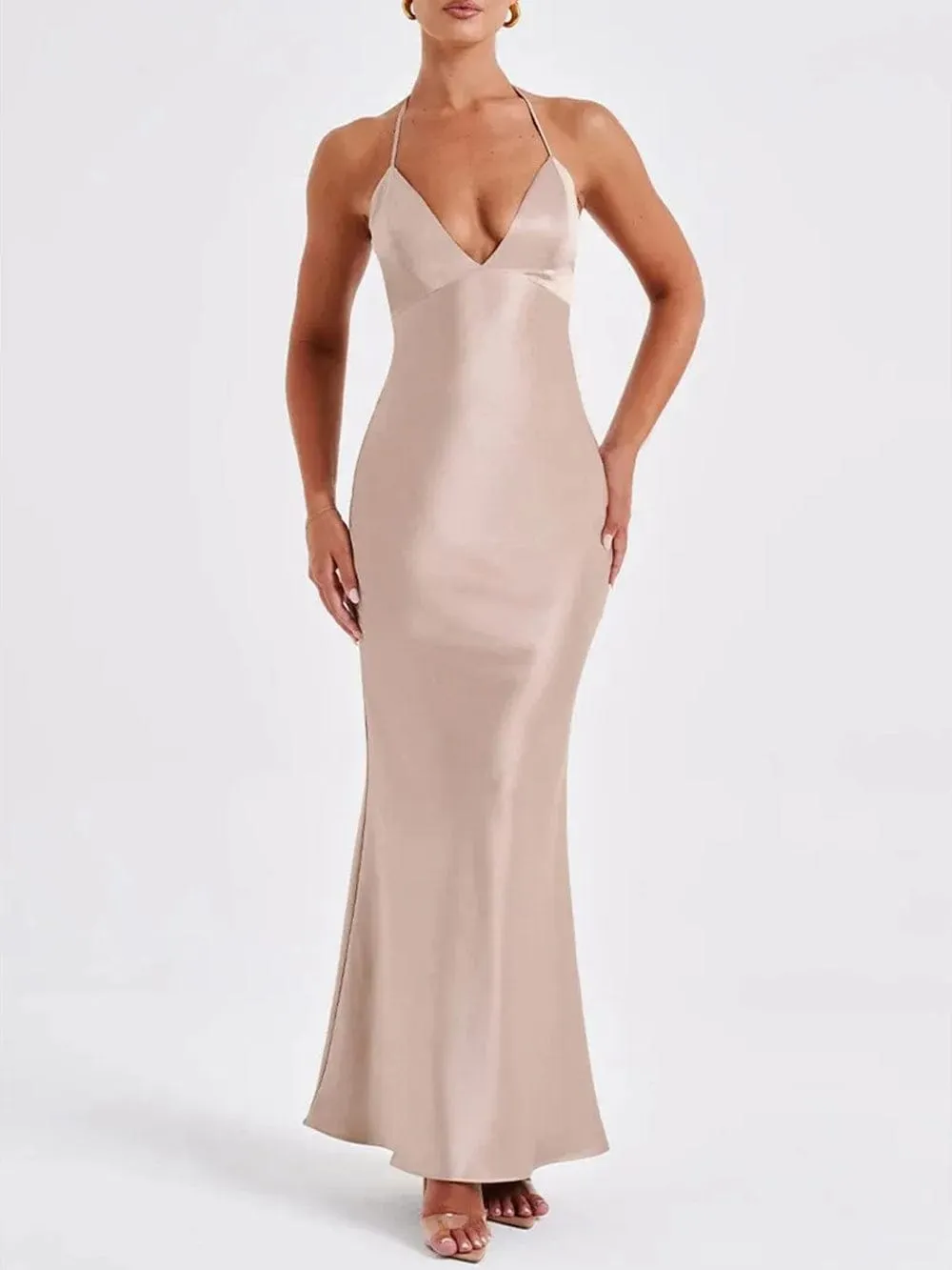 Elizabeth Bodycon Backless Maxi Dress