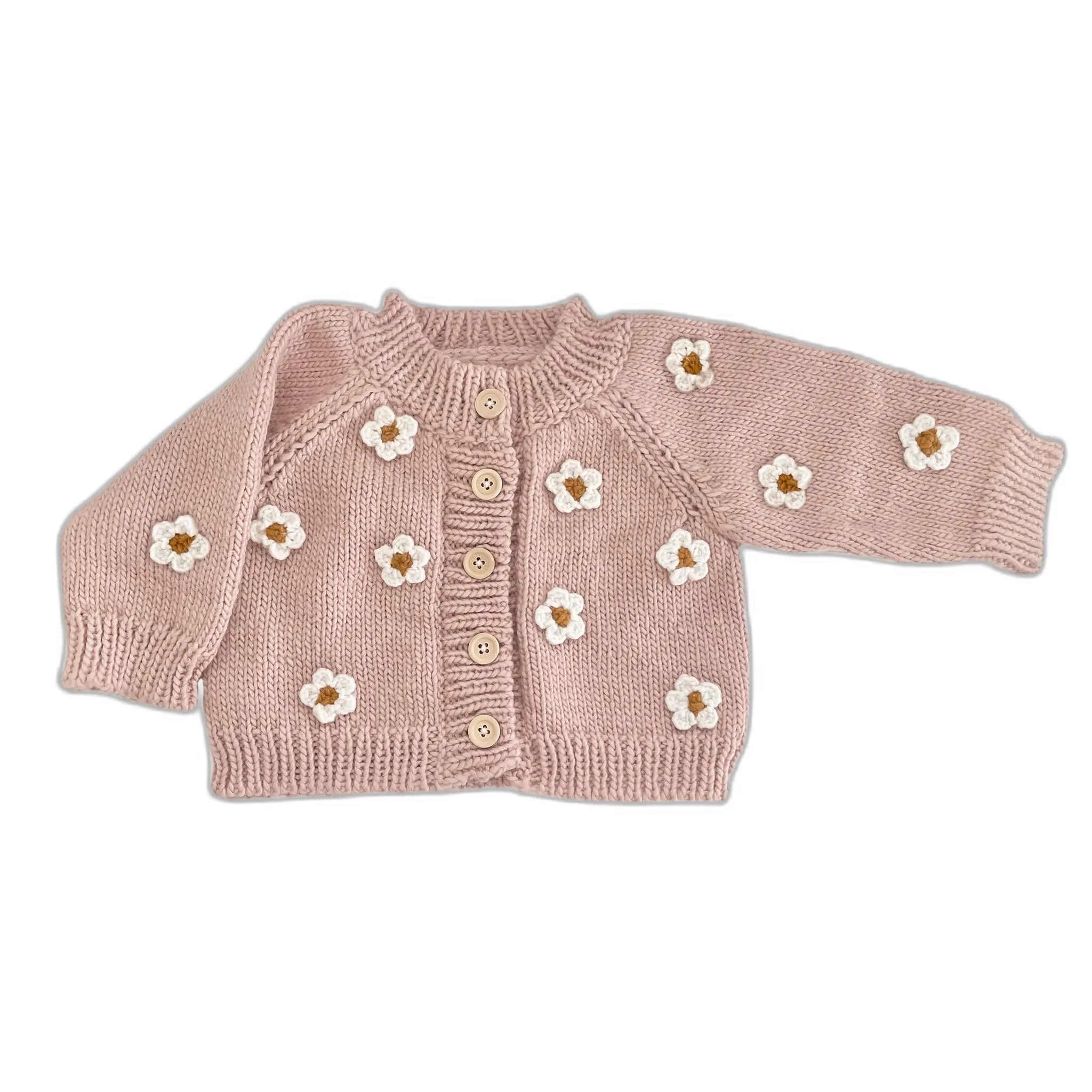 Flower Cardigan, Blush