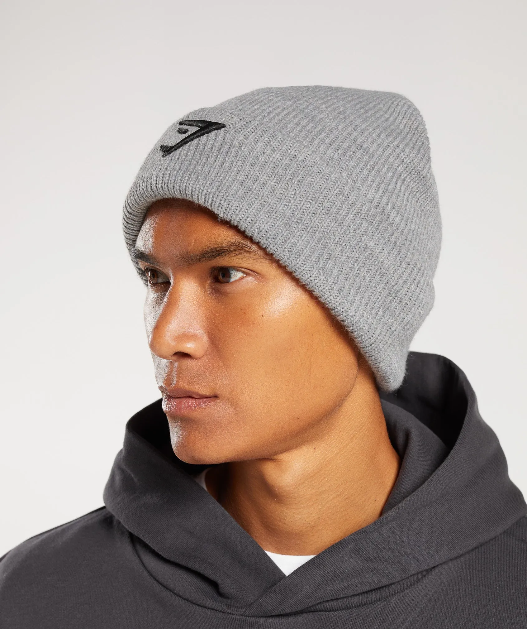 Gymshark Sharkhead Beanie - Light Grey Core Marl