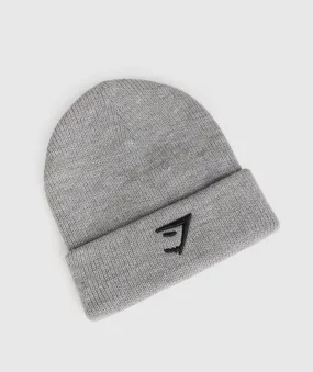 Gymshark Sharkhead Beanie - Light Grey Core Marl