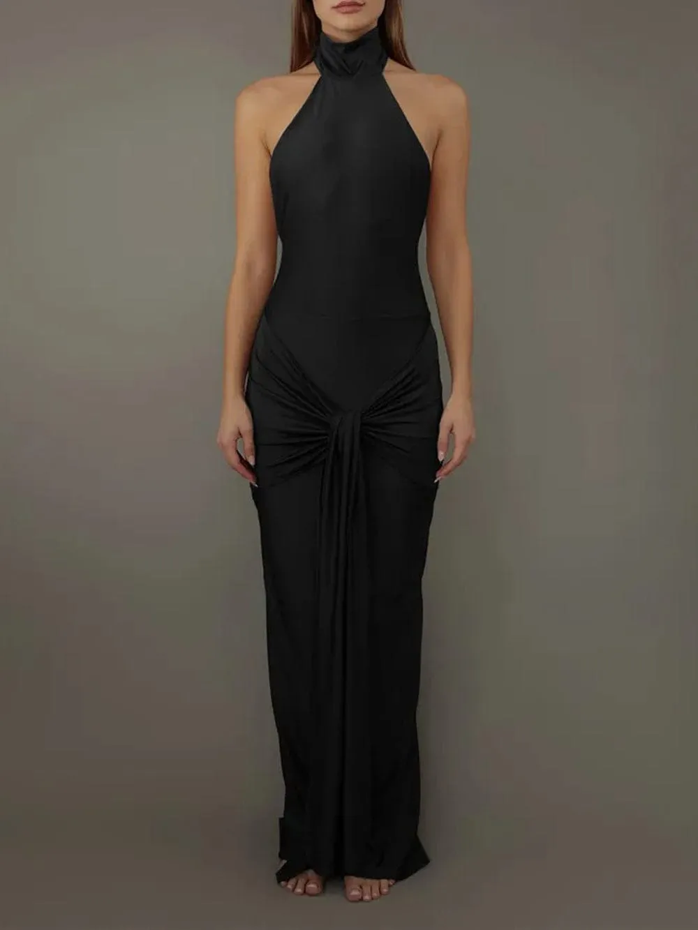 Hayley Backless Bodycon Maxi Dress