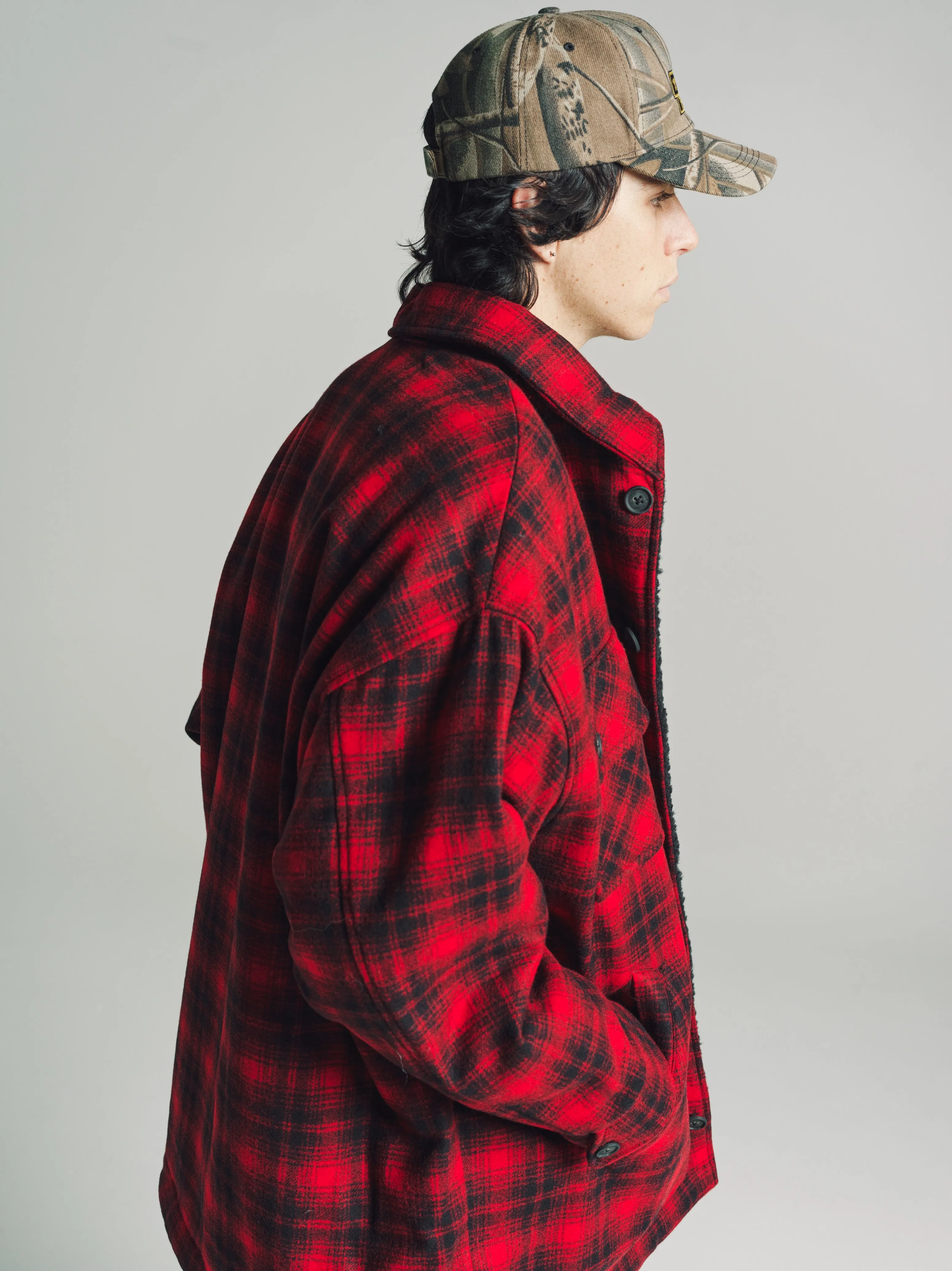 Hunting Red Woolrich Quilted Over-Shirt