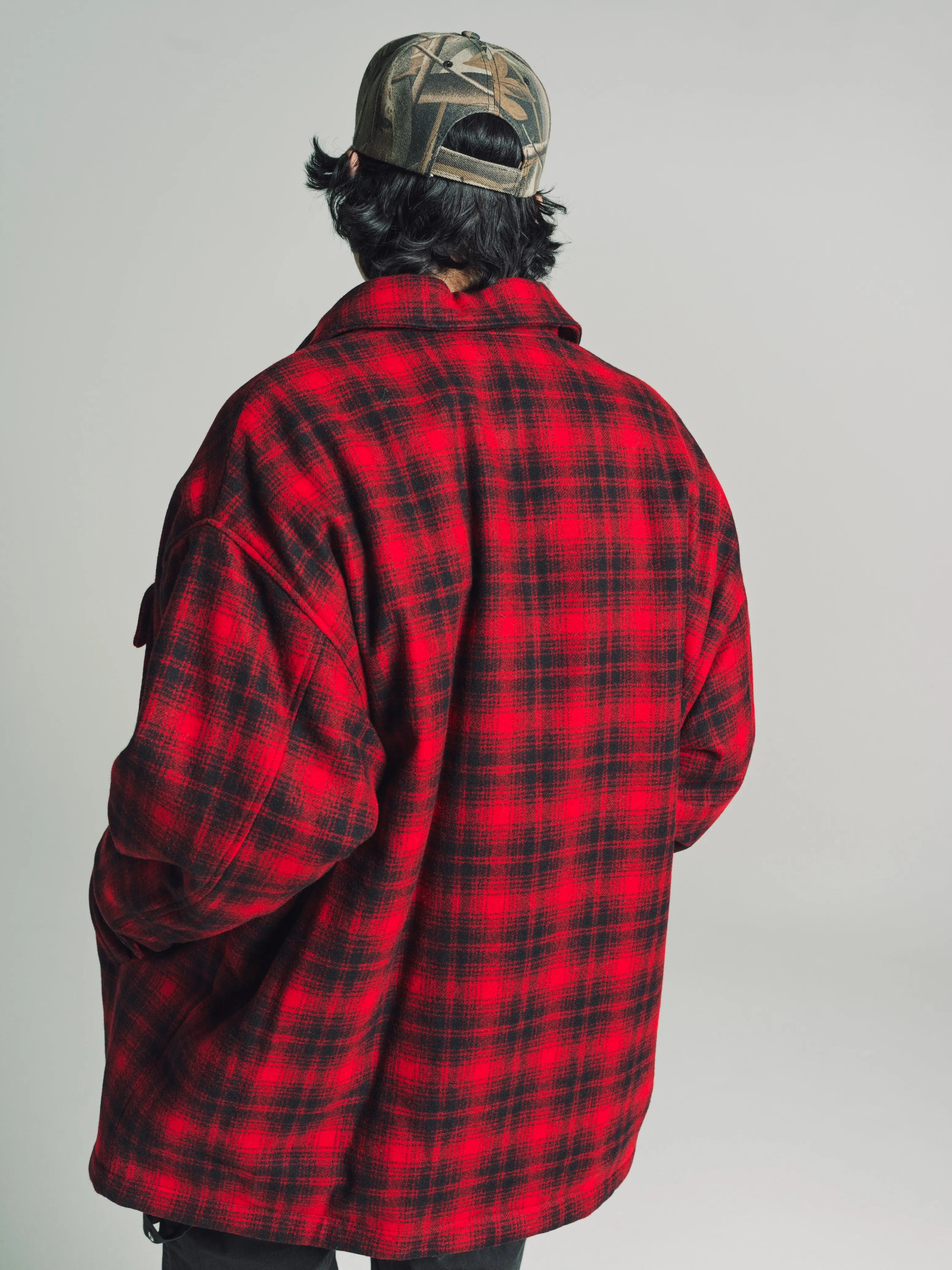 Hunting Red Woolrich Quilted Over-Shirt