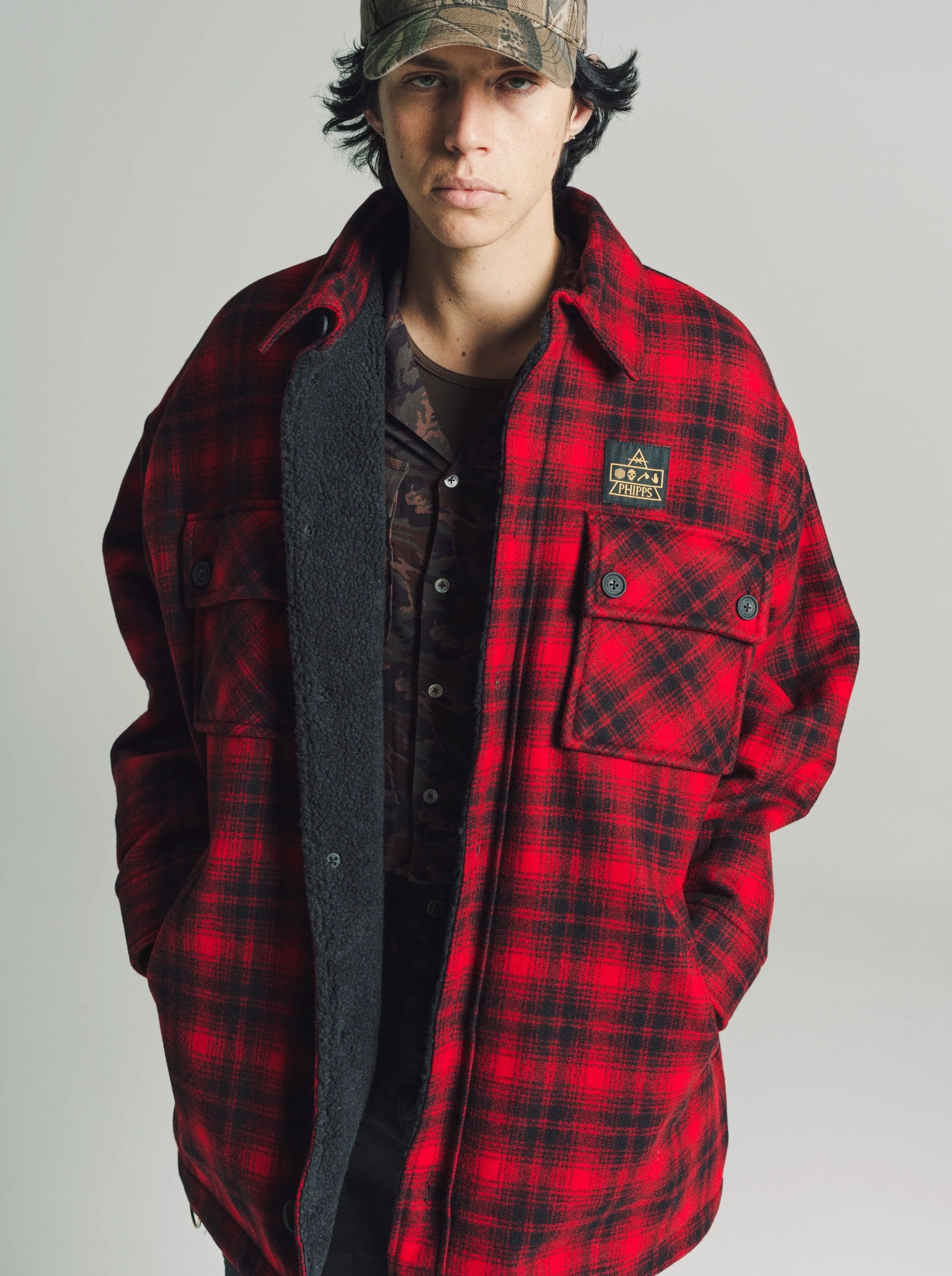 Hunting Red Woolrich Quilted Over-Shirt