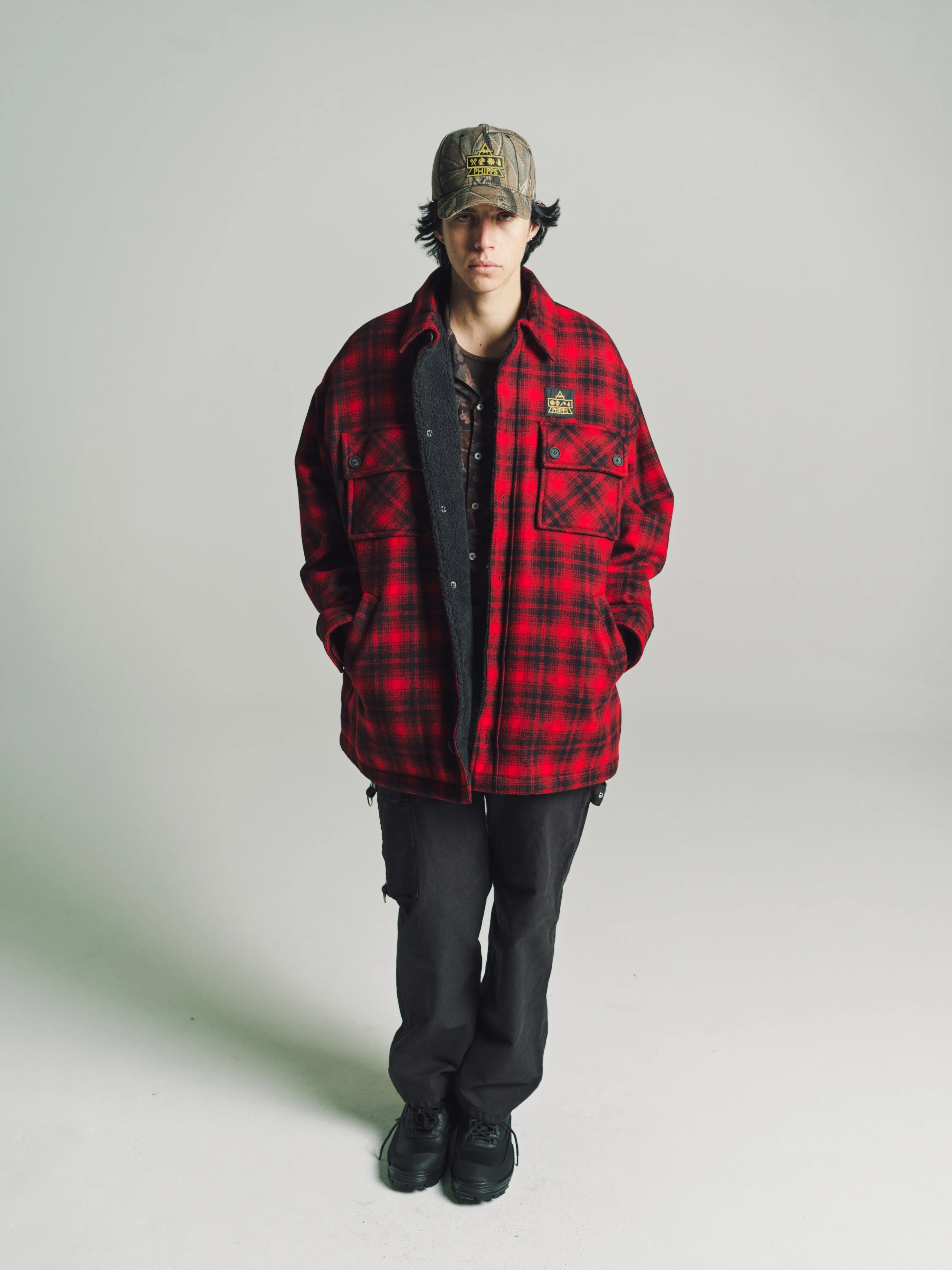 Hunting Red Woolrich Quilted Over-Shirt