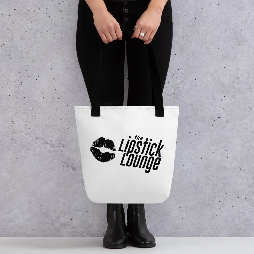 Lipstick Lounge Black Logo Tote Bag