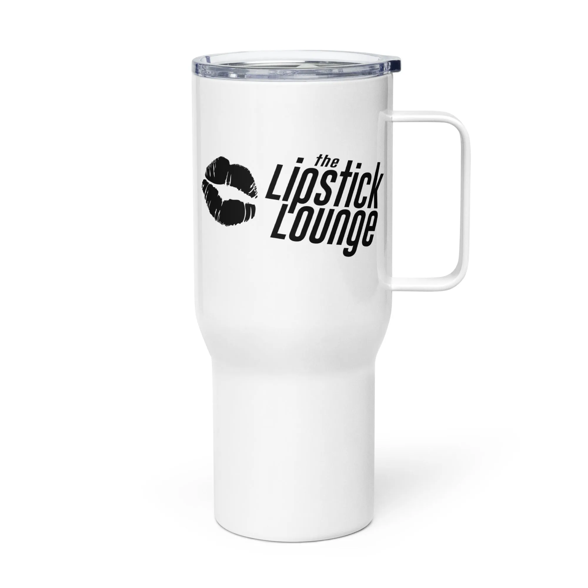 Lipstick Lounge Black Logo Travel Mug