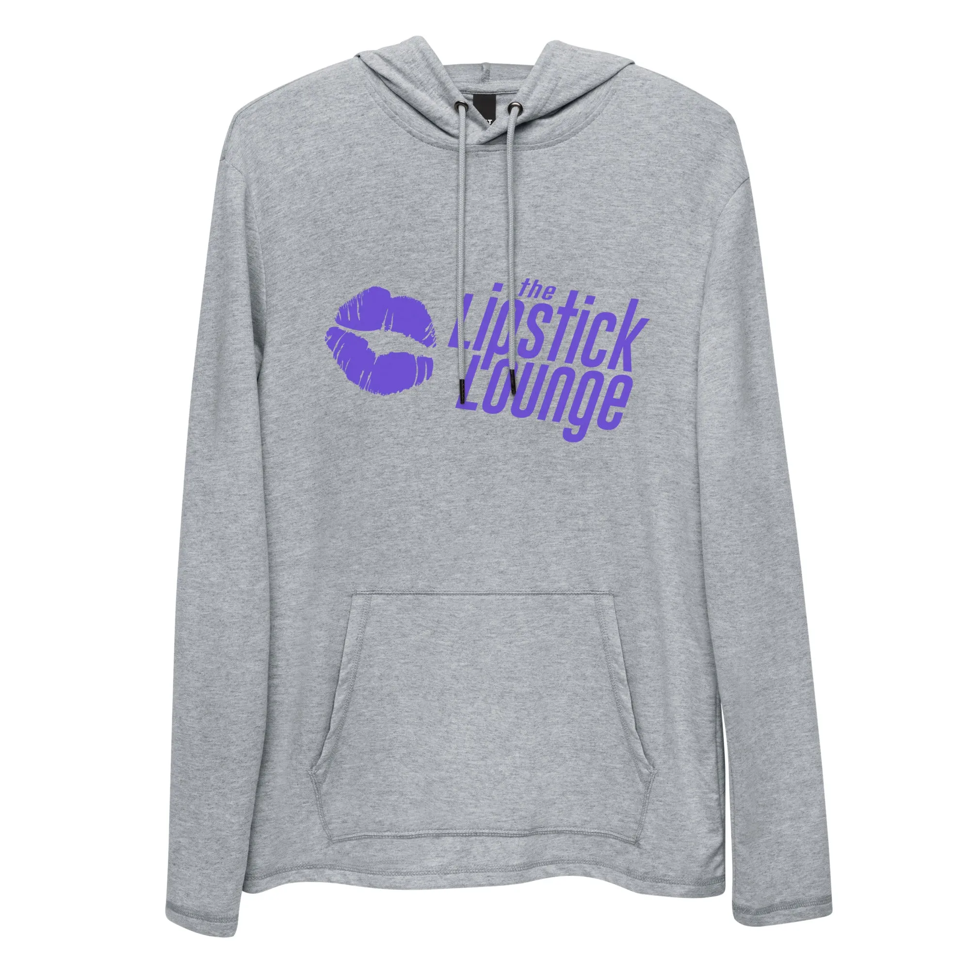 Lipstick Lounge Purple Logo Lightweight Hoodie