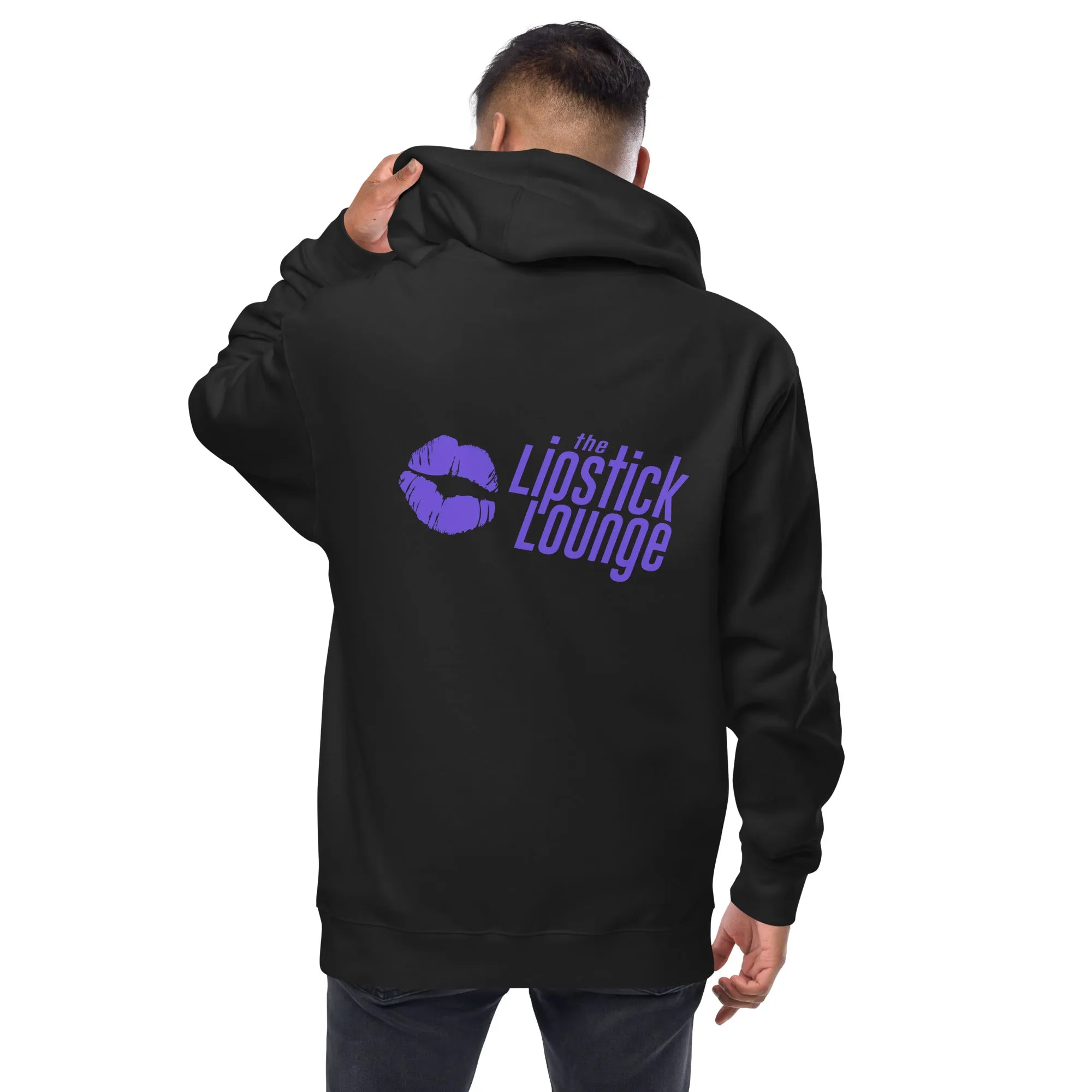 Lipstick Lounge Purple Logo Zip Up Hoodie