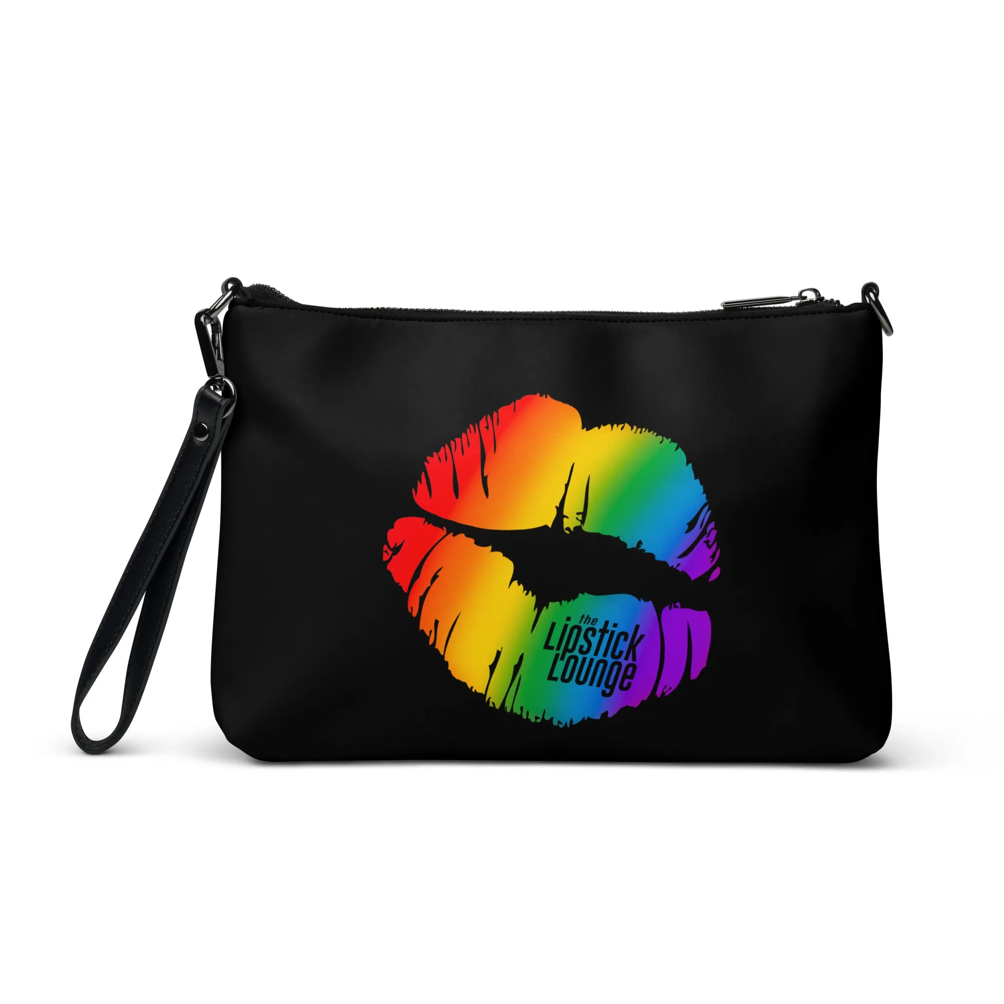 Lipstick Lounge Rainbow Logo Crossbody Bag