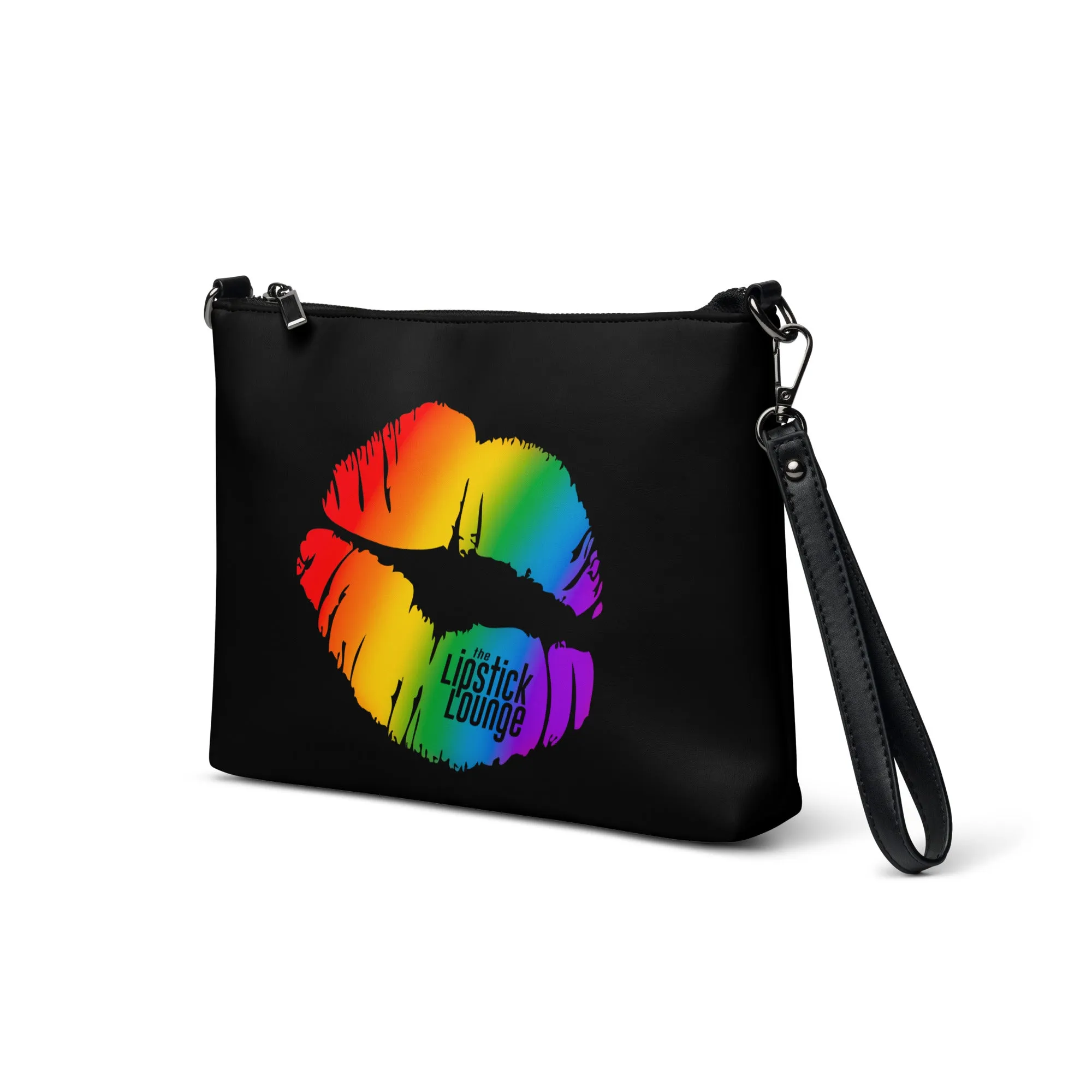 Lipstick Lounge Rainbow Logo Crossbody Bag