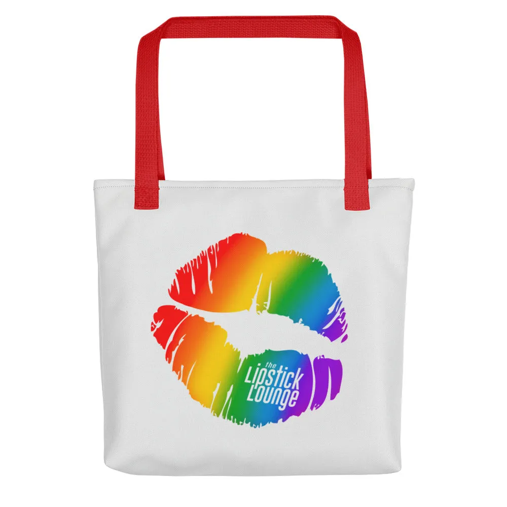 Lipstick Lounge Rainbow Logo Tote Bag