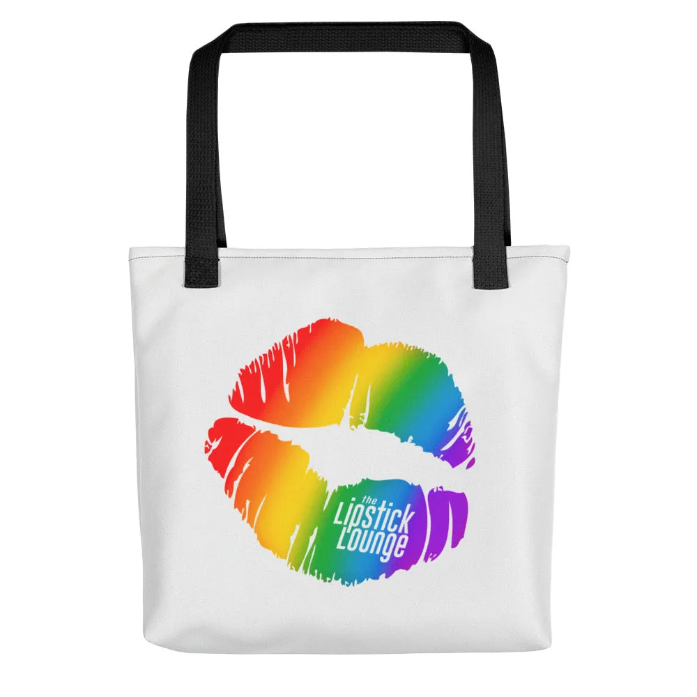 Lipstick Lounge Rainbow Logo Tote Bag