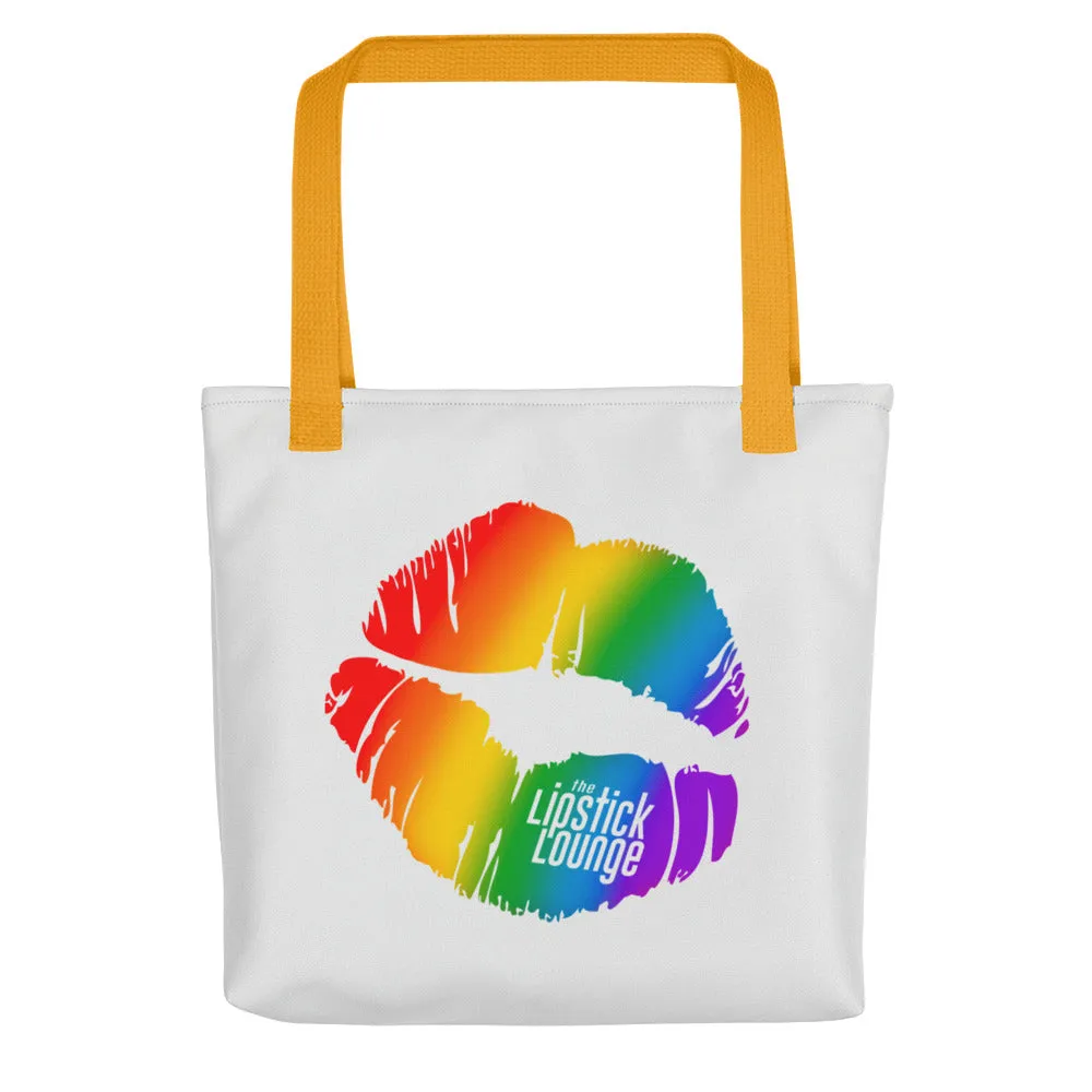 Lipstick Lounge Rainbow Logo Tote Bag