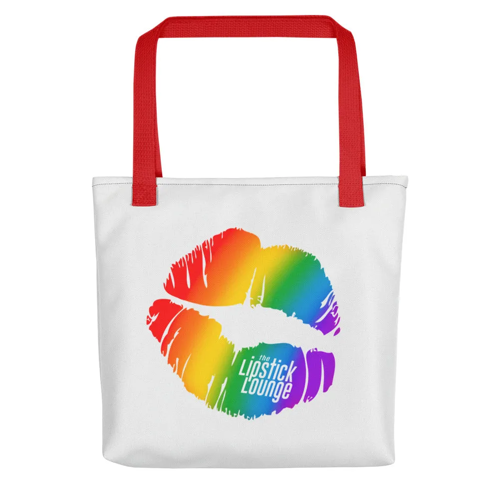 Lipstick Lounge Rainbow Logo Tote Bag