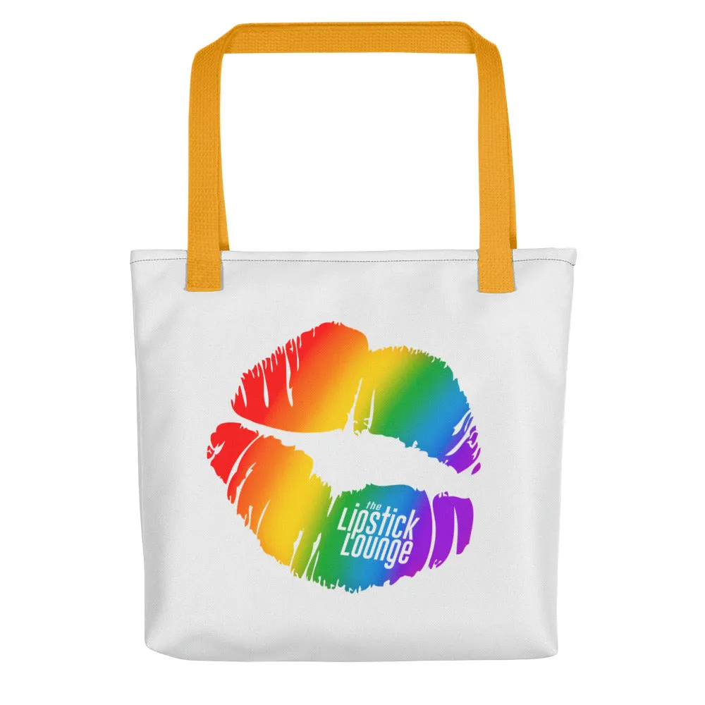 Lipstick Lounge Rainbow Logo Tote Bag