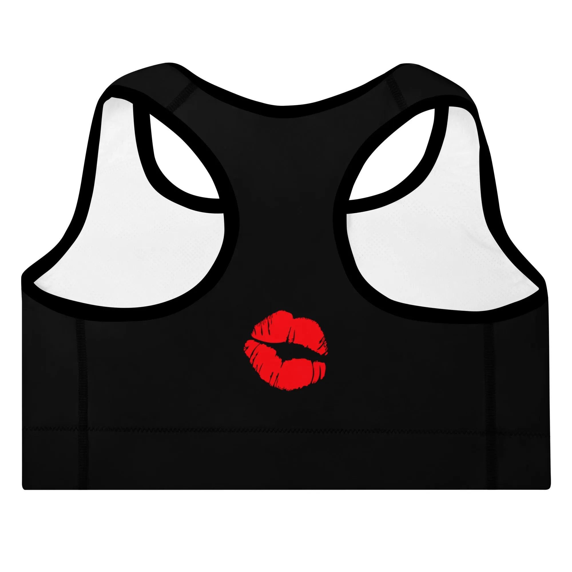 Lipstick Lounge Red Logo Sports Bra