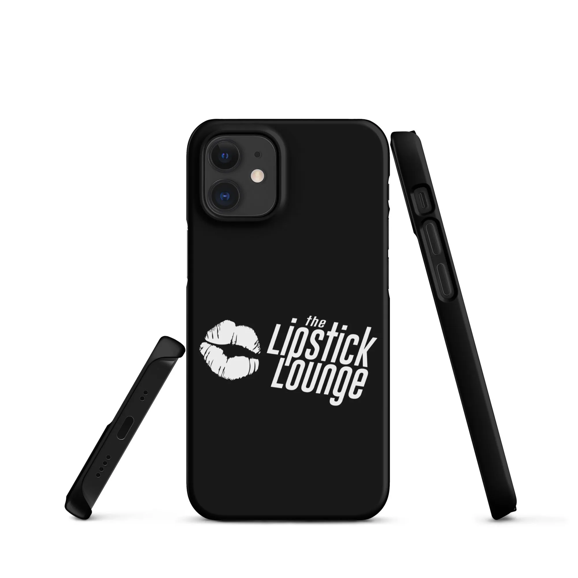 Lipstick Lounge White Logo Phone Case for iPhone