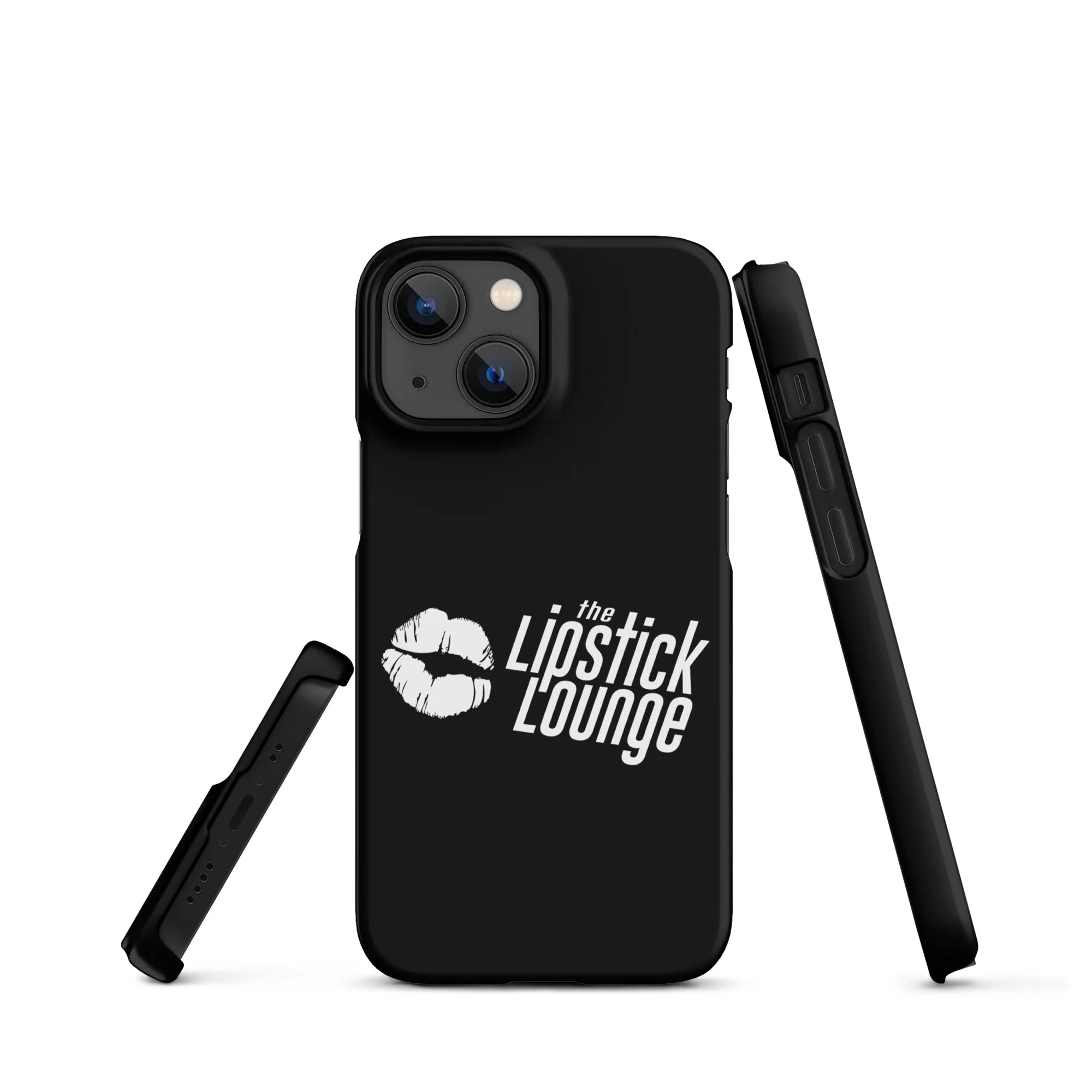 Lipstick Lounge White Logo Phone Case for iPhone