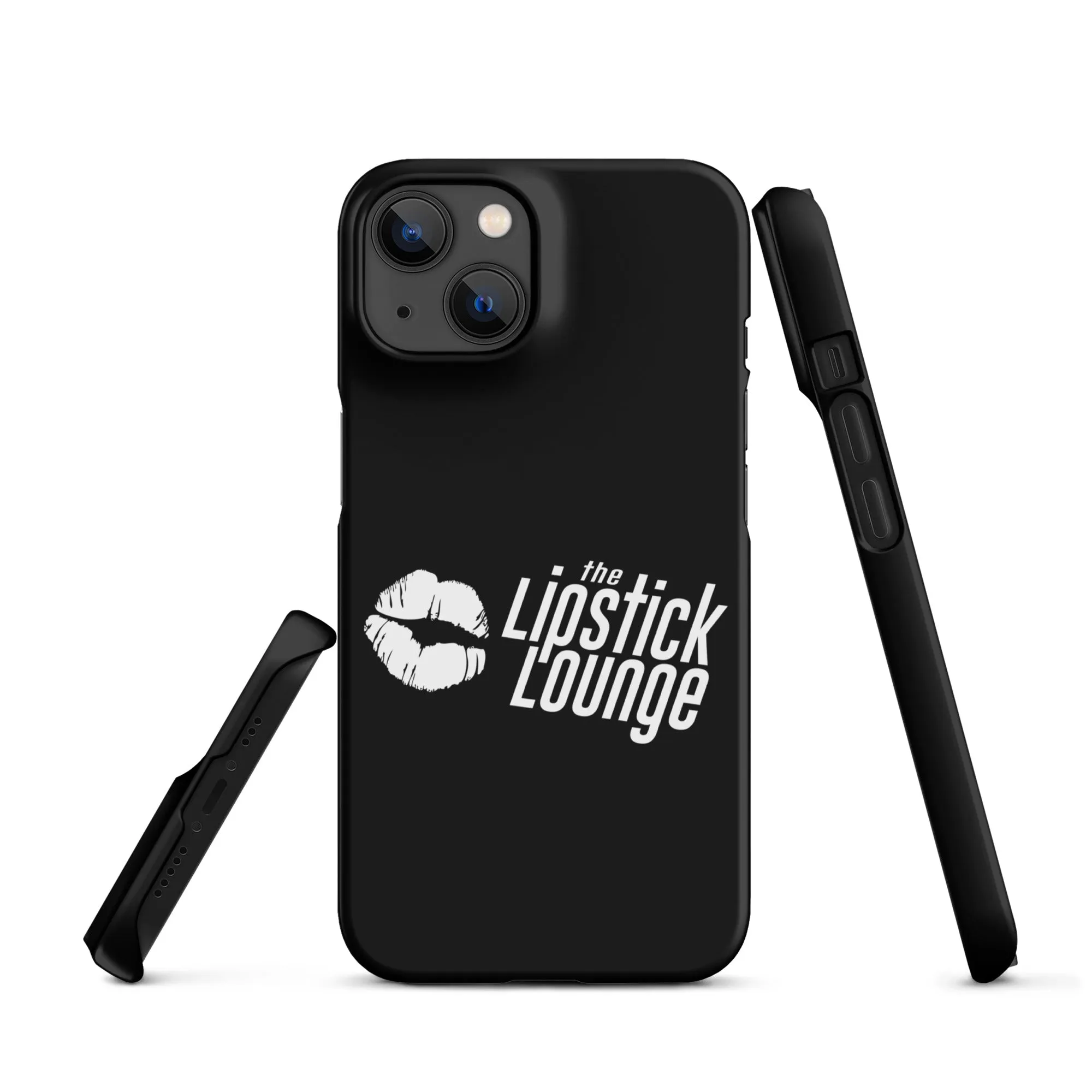 Lipstick Lounge White Logo Phone Case for iPhone