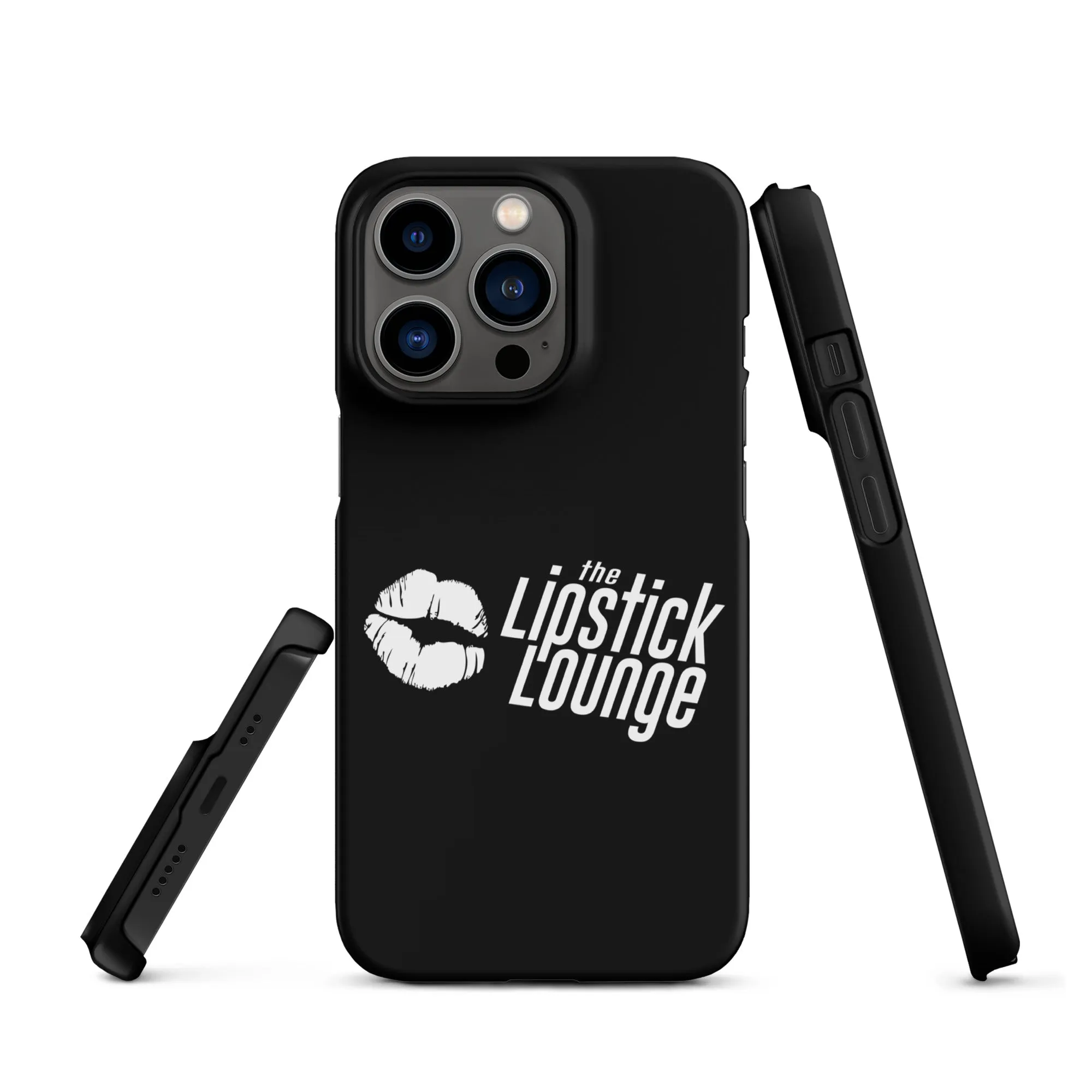 Lipstick Lounge White Logo Phone Case for iPhone