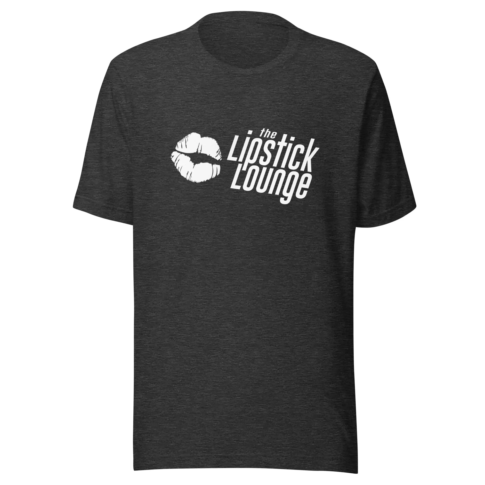 Lipstick Lounge White/Black Logo Unisex T-shirt