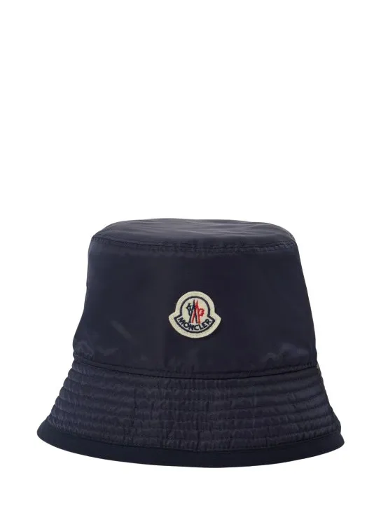 Moncler   Logo bonded virgin wool blend bucket hat 