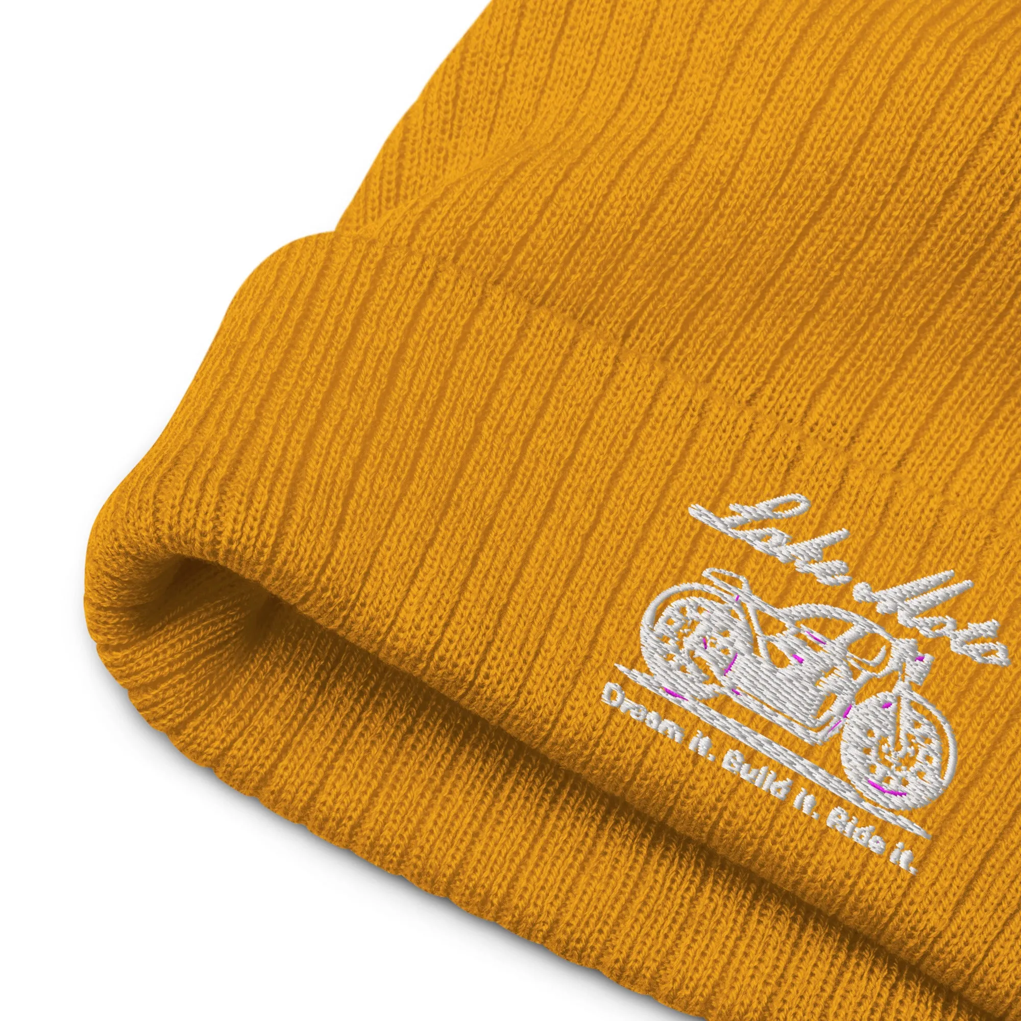 Ribbed knit beanie