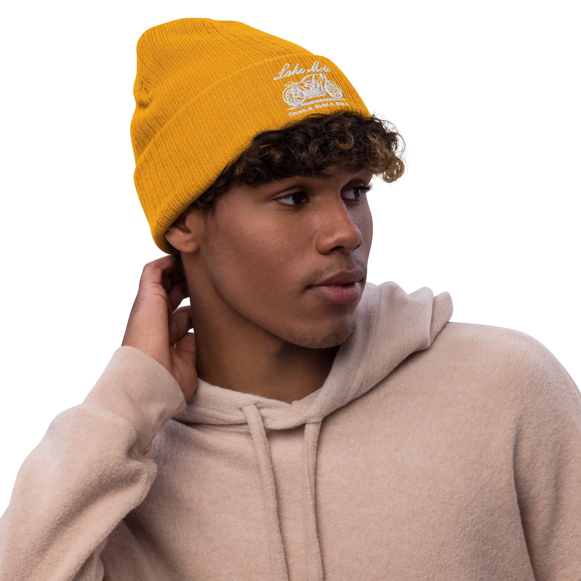 Ribbed knit beanie