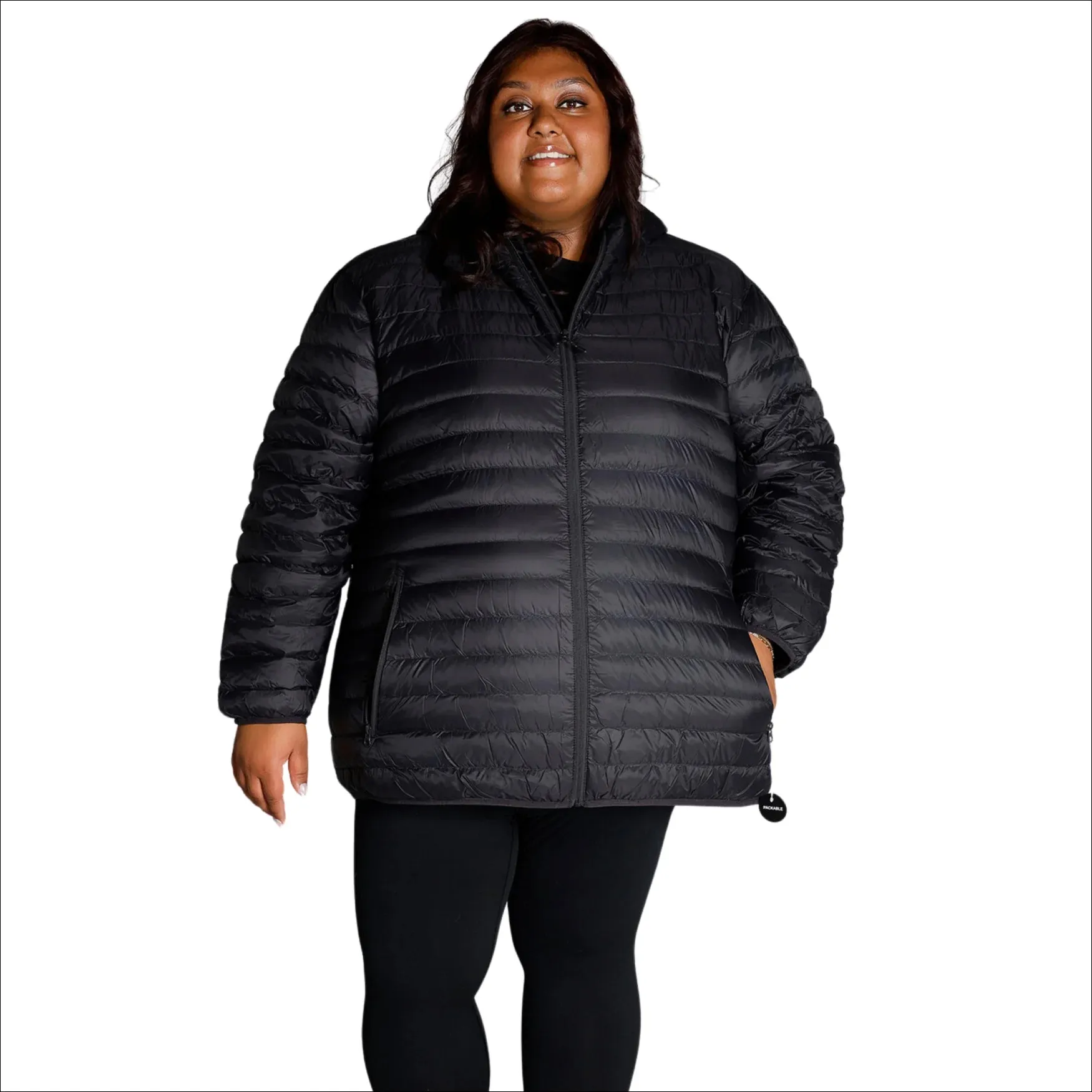 Snow Country Outerwear Women’s 1X-6X Plus Extended Size Packable Down Jacket Hooded Coat