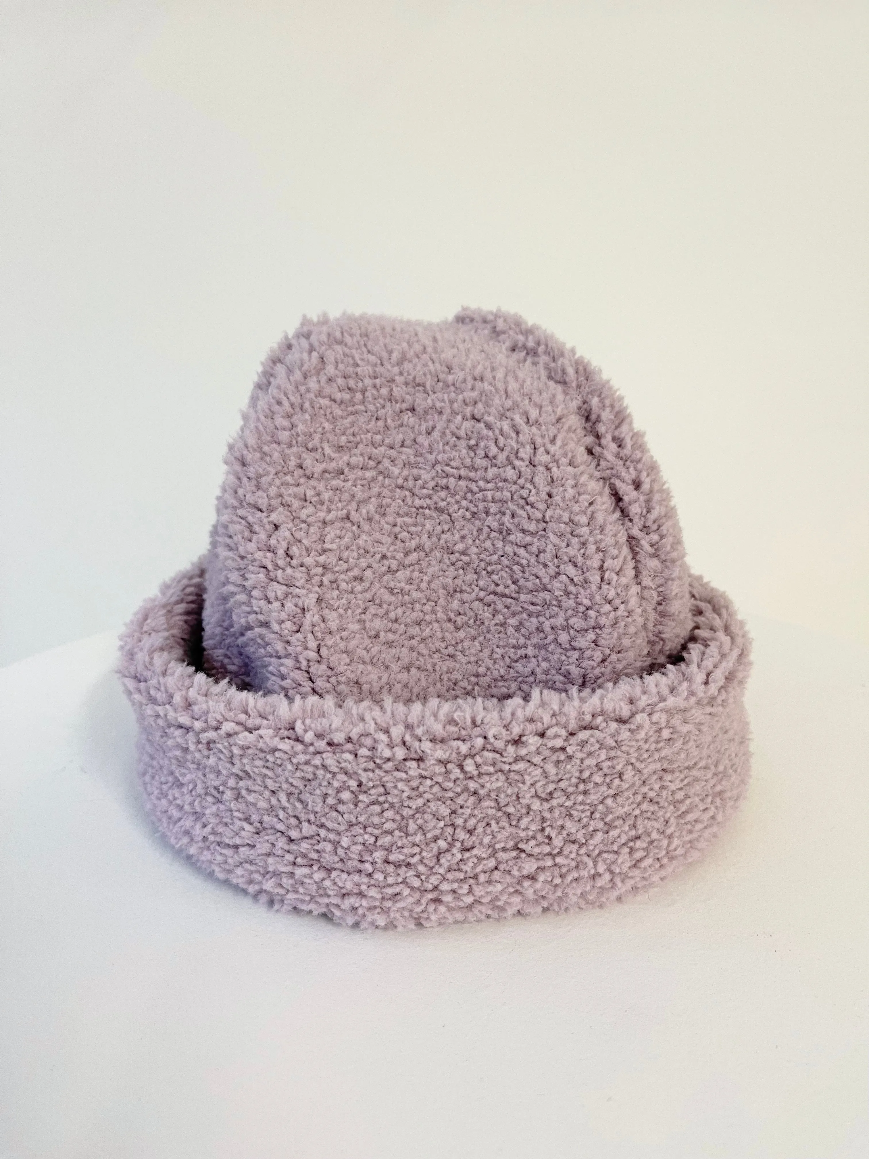 SOLEIL lilac sherpa hat