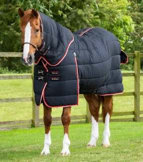 Stable Buster 450g Stable Rug with Neck Cover Black