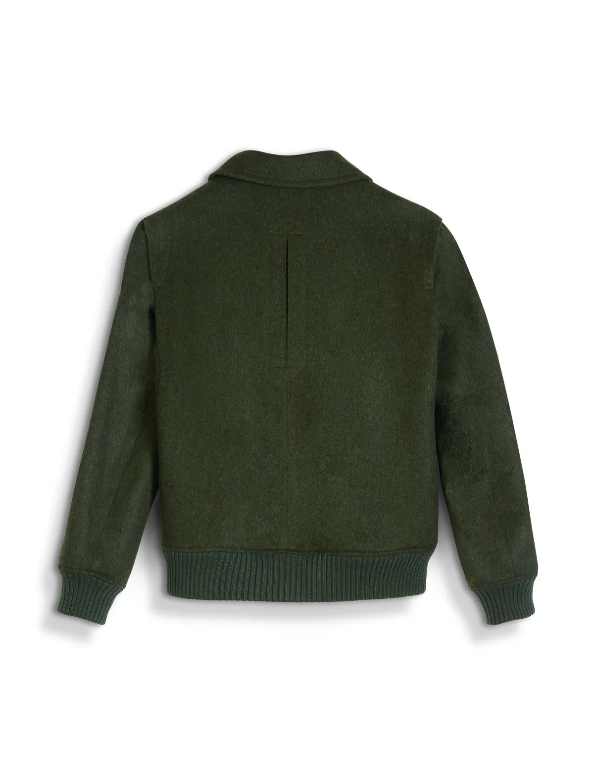 The Loden Bomber in Green Wool & Alpaca Mix