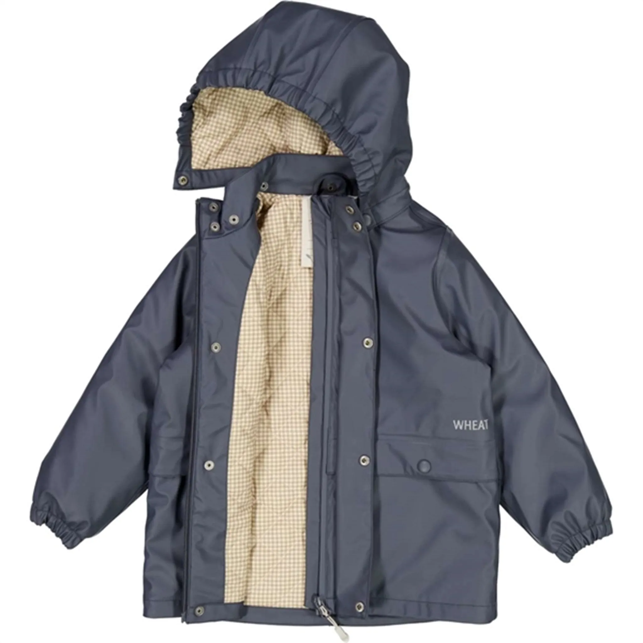 Wheat Rain Coat Ajo Thermo Greyblue